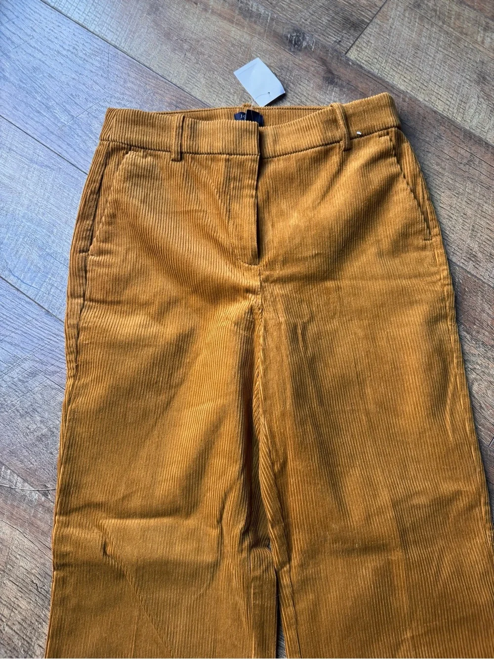 NWT J.Crew Cognac Corduroy Wide Leg Pants Size 2